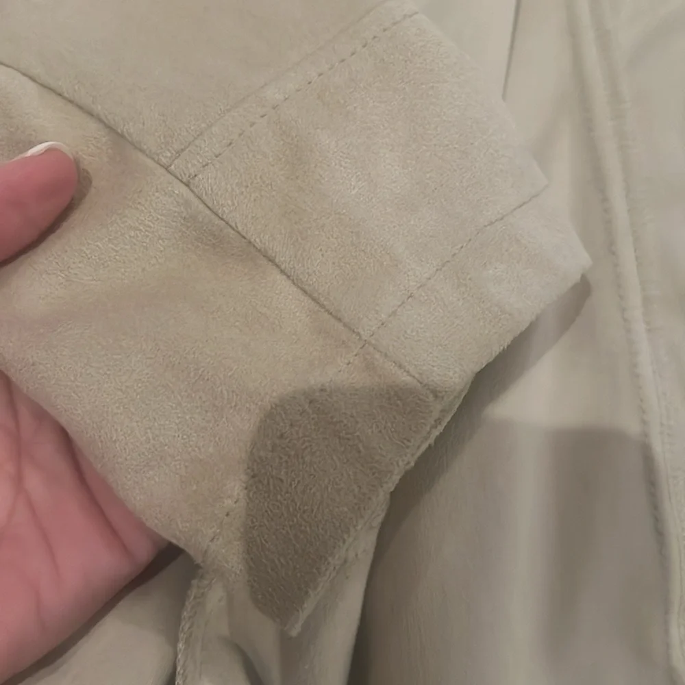 Faux Suede Tan jacket Size L